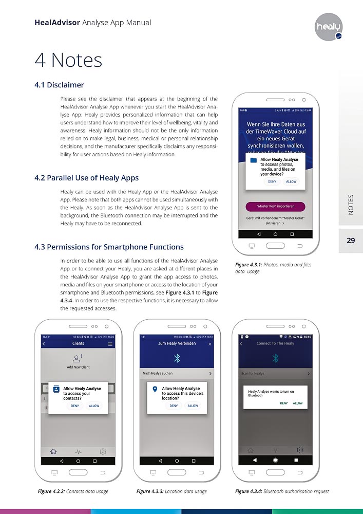 healadvisor analyse app manual, analyze app, apps, smartphone, iphone, healy, how to, using, use, device, about healy, editions, technology, customer experiences